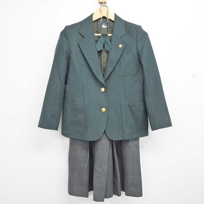 【中古】群馬県 高崎工業高等学校 女子制服 4点 (ブレザー・スカート) sf059576