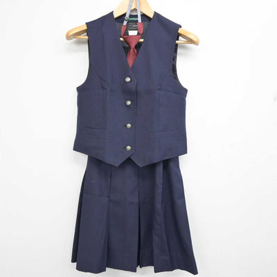 【中古】神奈川県 横浜市立今宿中学校 女子制服 5点 (ブレザー・ベスト・スカート) sf059581