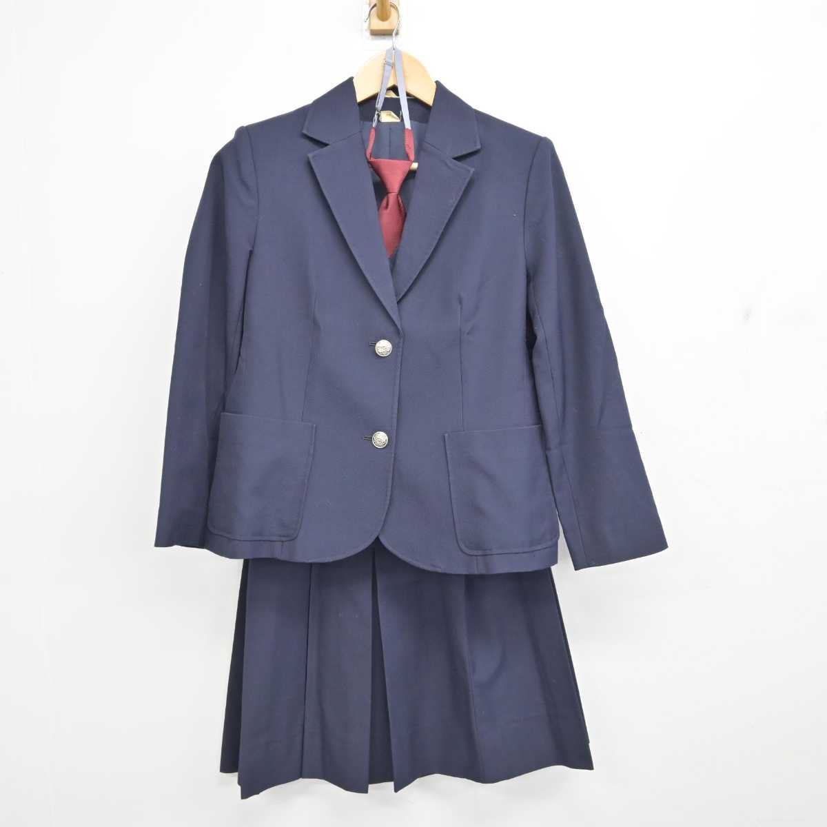 【中古】神奈川県 横浜市立今宿中学校 女子制服 4点 (ブレザー・ベスト・スカート) sf059582