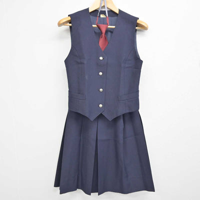 【中古】神奈川県 横浜市立今宿中学校 女子制服 4点 (ブレザー・ベスト・スカート) sf059582