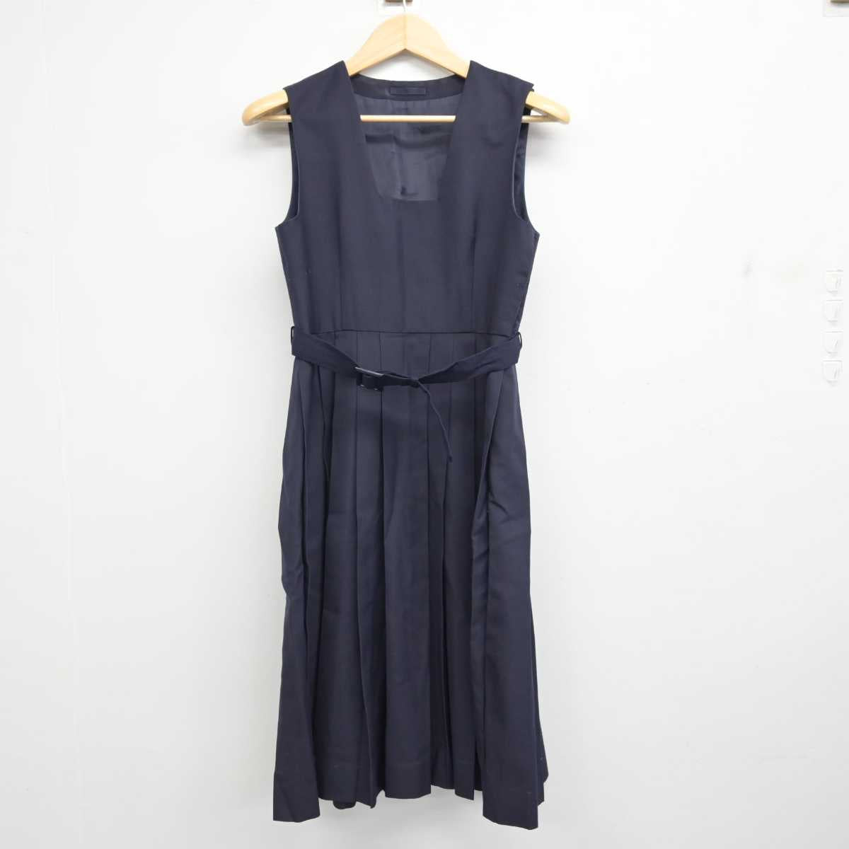 【中古】鹿児島県 薩摩川内市立川内北中学校 女子制服 3点 (セーラー服・ジャンパースカート) sf059585