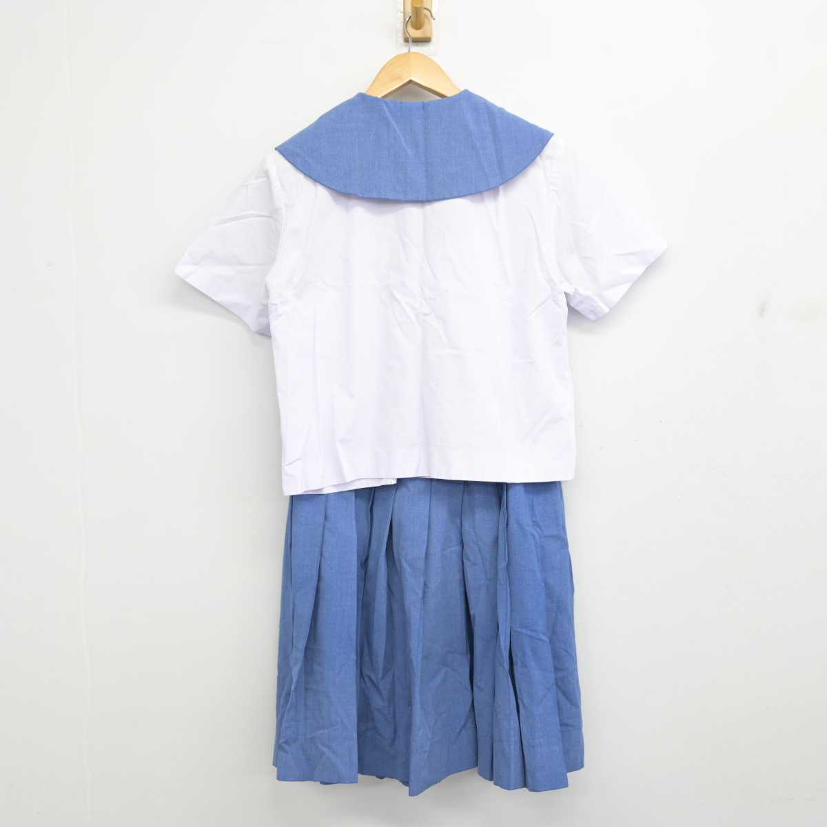 【中古】沖縄県 沖縄市立コザ中学校 女子制服 3点 (セーラー服・スカート) sf059589