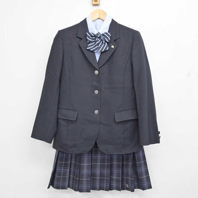 【中古】北海道 苫小牧総合経済高等学校 女子制服 5点 (ブレザー・シャツ・スカート) sf059594