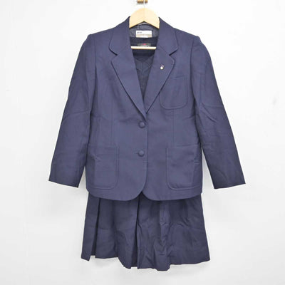 【中古】埼玉県 大宮北高等学校 女子制服 4点 (ブレザー・ニット・スカート) sf059602