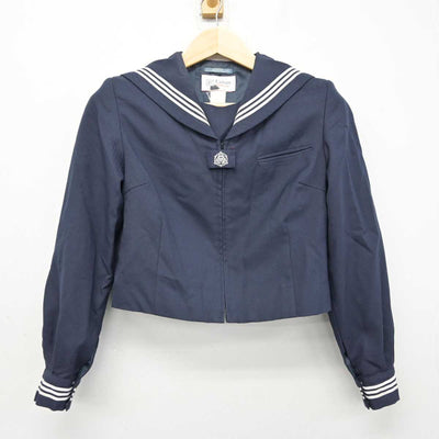 【中古】埼玉県 さいたま市立大谷中学校 女子制服 2点 (セーラー服・ニット) sf059606