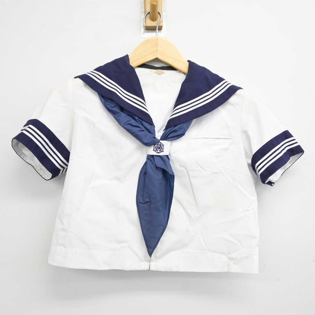 【中古】埼玉県 さいたま市立大谷中学校 女子制服 3点 (セーラー服・スカート) sf059608