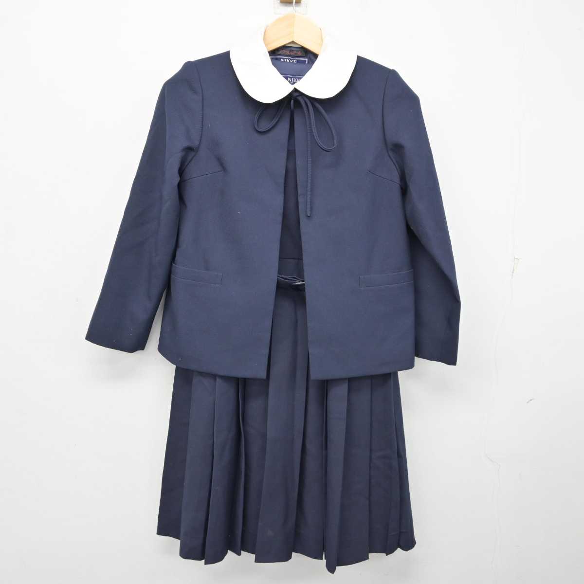 【中古】埼玉県 鴻巣市立川里中学校 女子制服 3点 (ブレザー・ジャンパースカート・スカート) sf059611