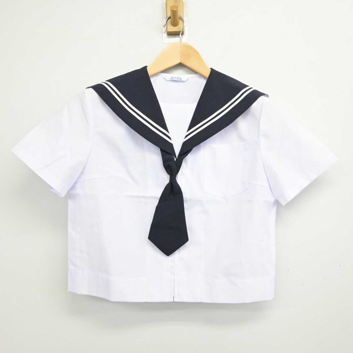 【中古】静岡県 沼津市立大岡中学校 女子制服 3点 (セーラー服・スカート) sf059614