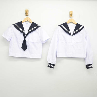 【中古】静岡県 沼津市立大岡中学校 女子制服 3点 (セーラー服) sf059615