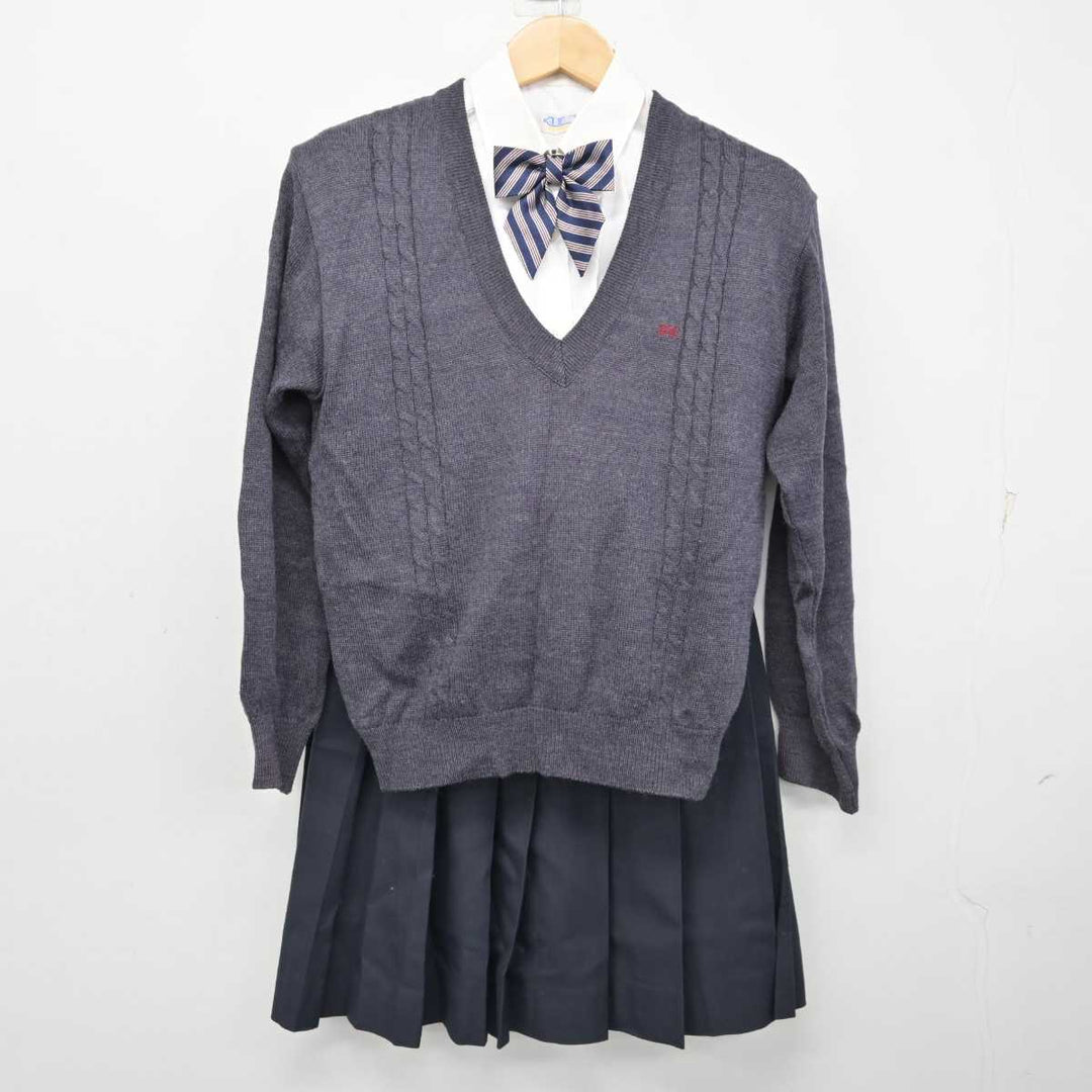 【中古】静岡県 静岡北高等学校 女子制服 5点 (ブレザー・ニット・シャツ・スカート) sf059616 | 中古制服通販パレイド