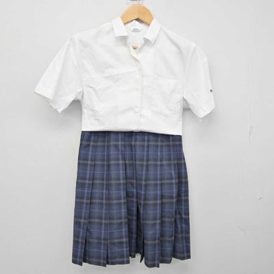 【中古】静岡県 静岡北高等学校 女子制服 3点 (シャツ・スカート) sf059617