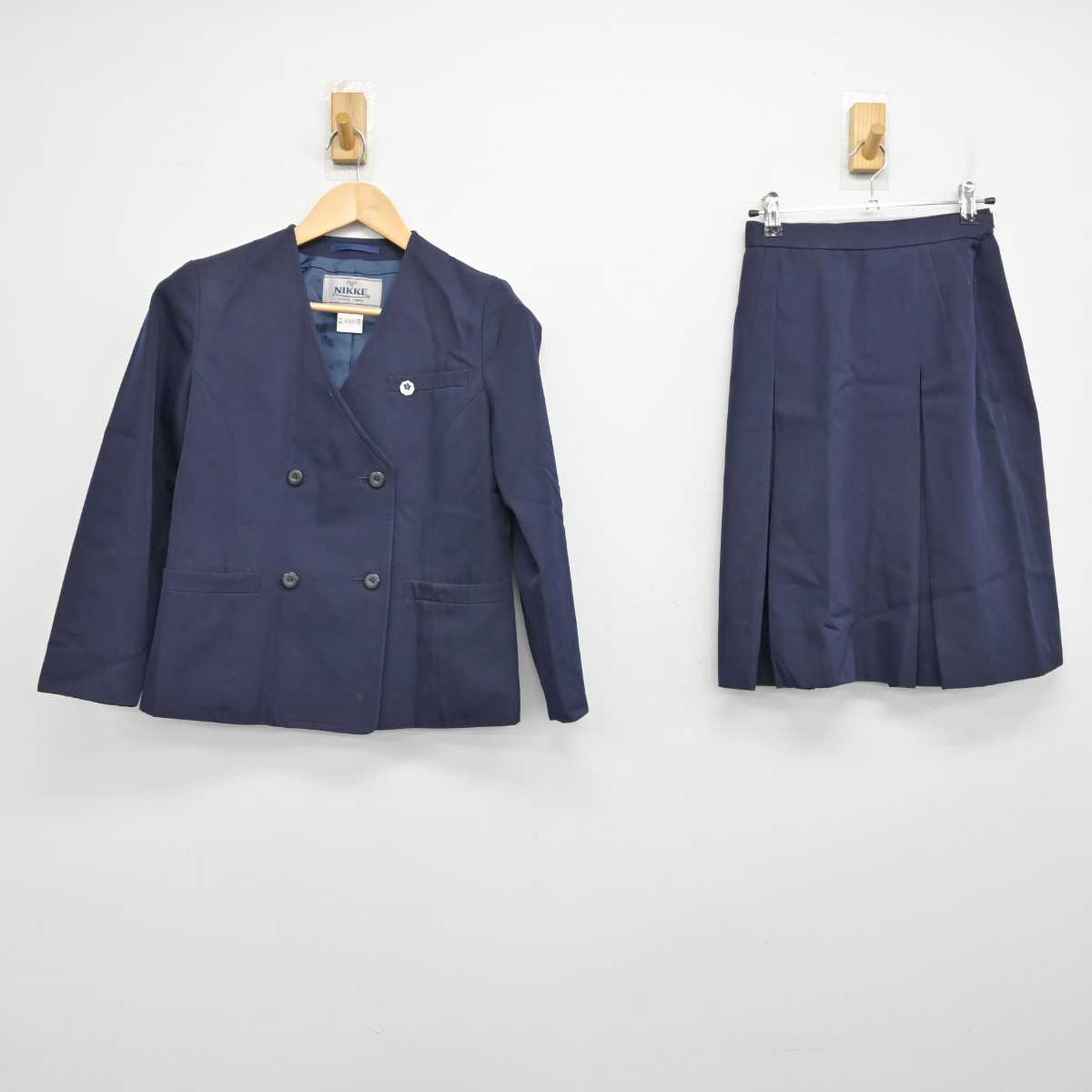 【中古】京都府 京都教育大学附属桃山中学校 女子制服 3点 (ブレザー・スカート) sf059620