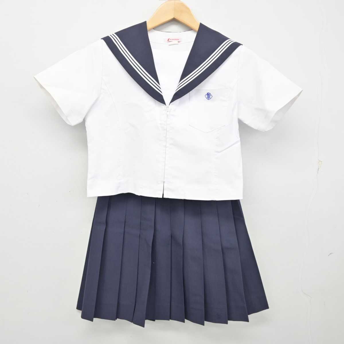 【中古】愛知県 名古屋市立桜台高等学校 女子制服 2点 (セーラー服・スカート) sf059622