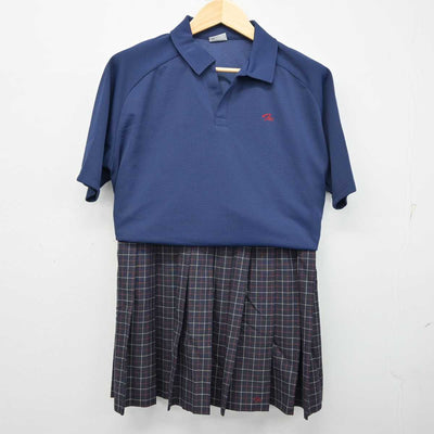 【中古】千葉県 千葉県立市川南高等学校 女子制服 2点 (シャツ・スカート) sf059629