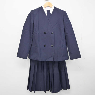 【中古】千葉県 習志野市立第四中学校 女子制服 5点 (ブレザー・ベスト・シャツ・スカート) sf059640