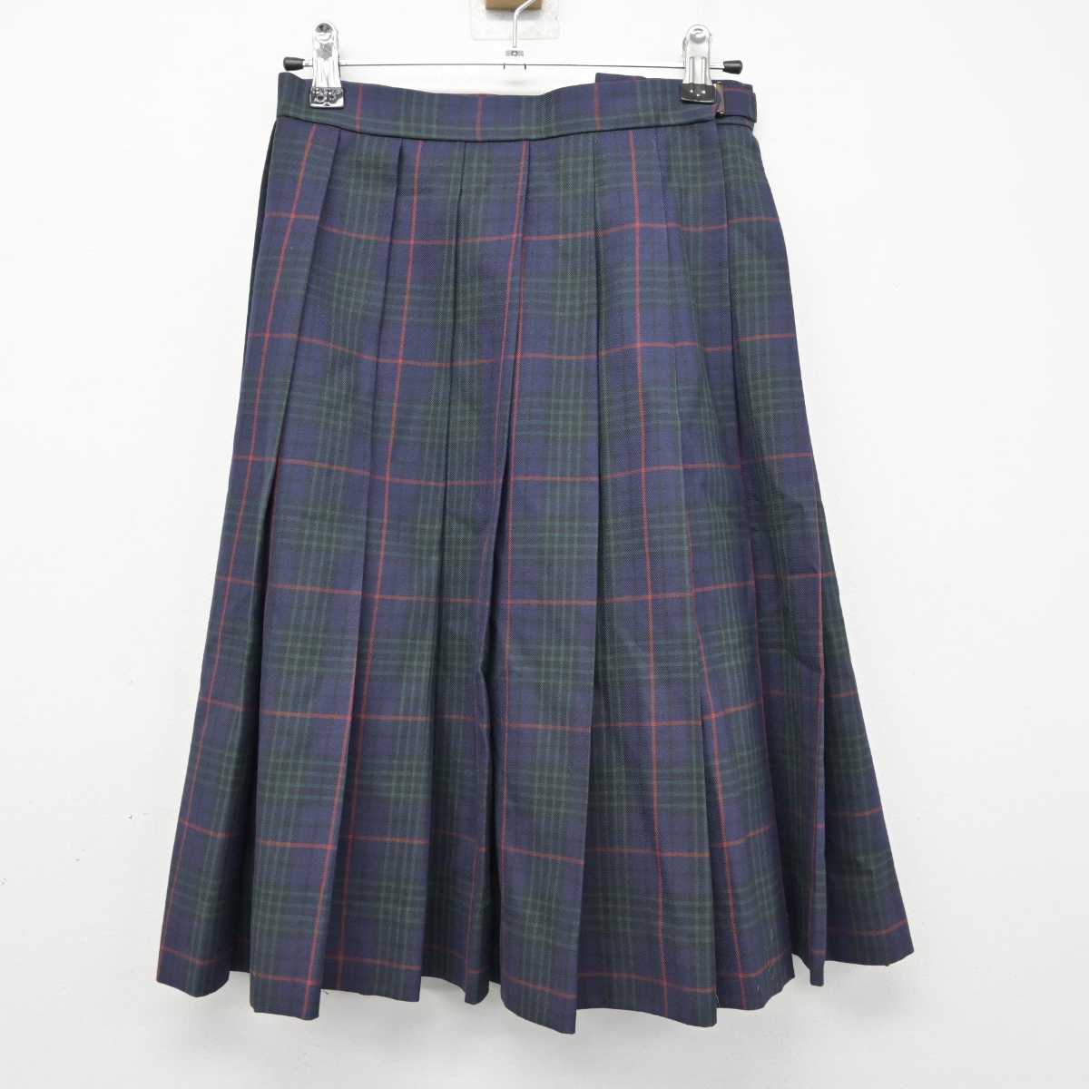 【中古】福岡県 筑紫中央高等学校 女子制服 4点 (ブレザー・ベスト・スカート) sf059643