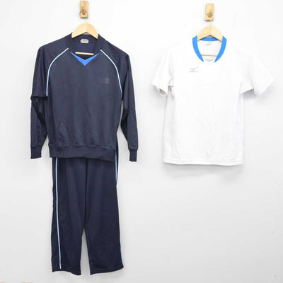 【中古】兵庫県 氷丘中学校 女子制服 3点 (体操服 上・体操服 上・ジャージ 下) sf059649