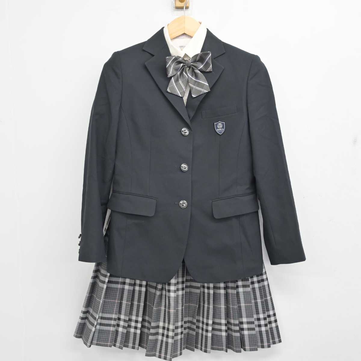 【中古】埼玉県 正智深谷高等学校 女子制服 6点 (ブレザー・シャツ・スカート) sf059668