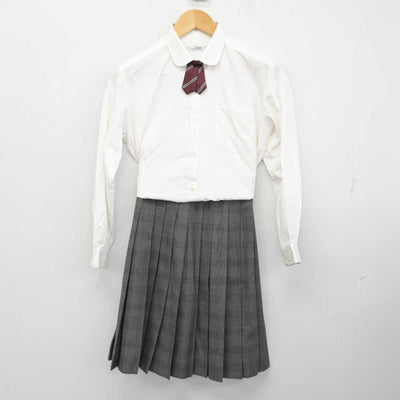 【中古】大阪府 小阪中学校 女子制服 4点 (ブレザー・シャツ・スカート) sf059676