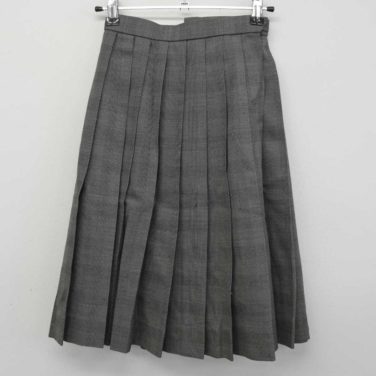 【中古】大阪府 小阪中学校 女子制服 2点 (ニットベスト・スカート) sf059678