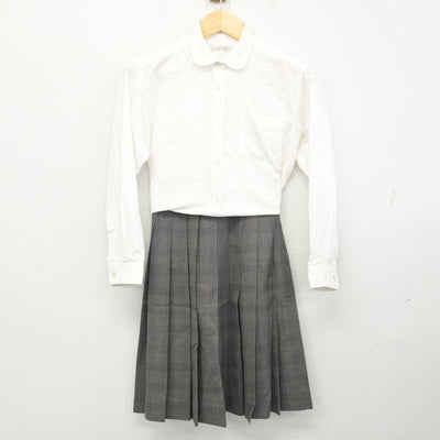 【中古】大阪府 小阪中学校 女子制服 2点 (シャツ・スカート) sf059679