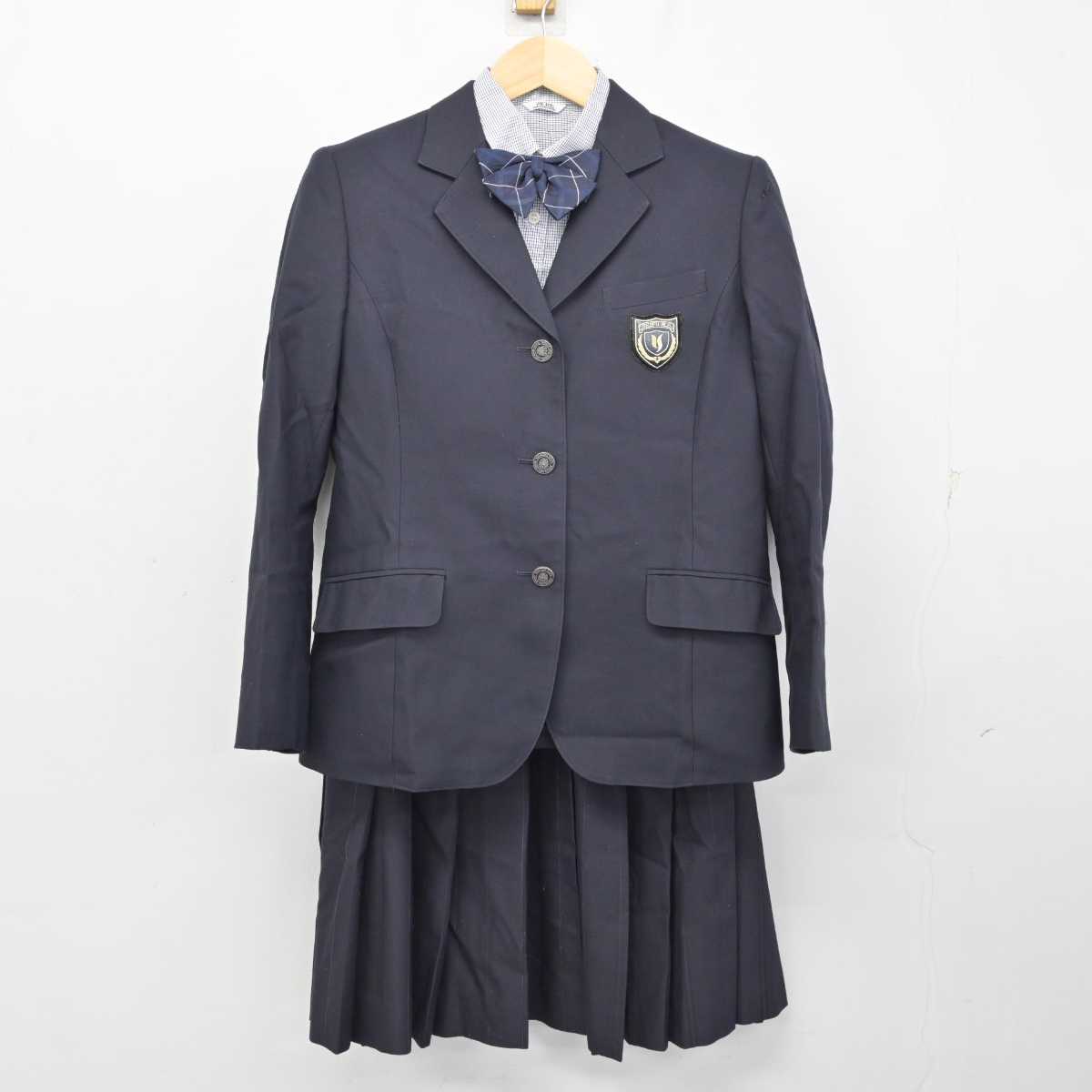 【中古】神奈川県 横浜清風高等学校 女子制服 4点 (ブレザー・シャツ・スカート) sf059681