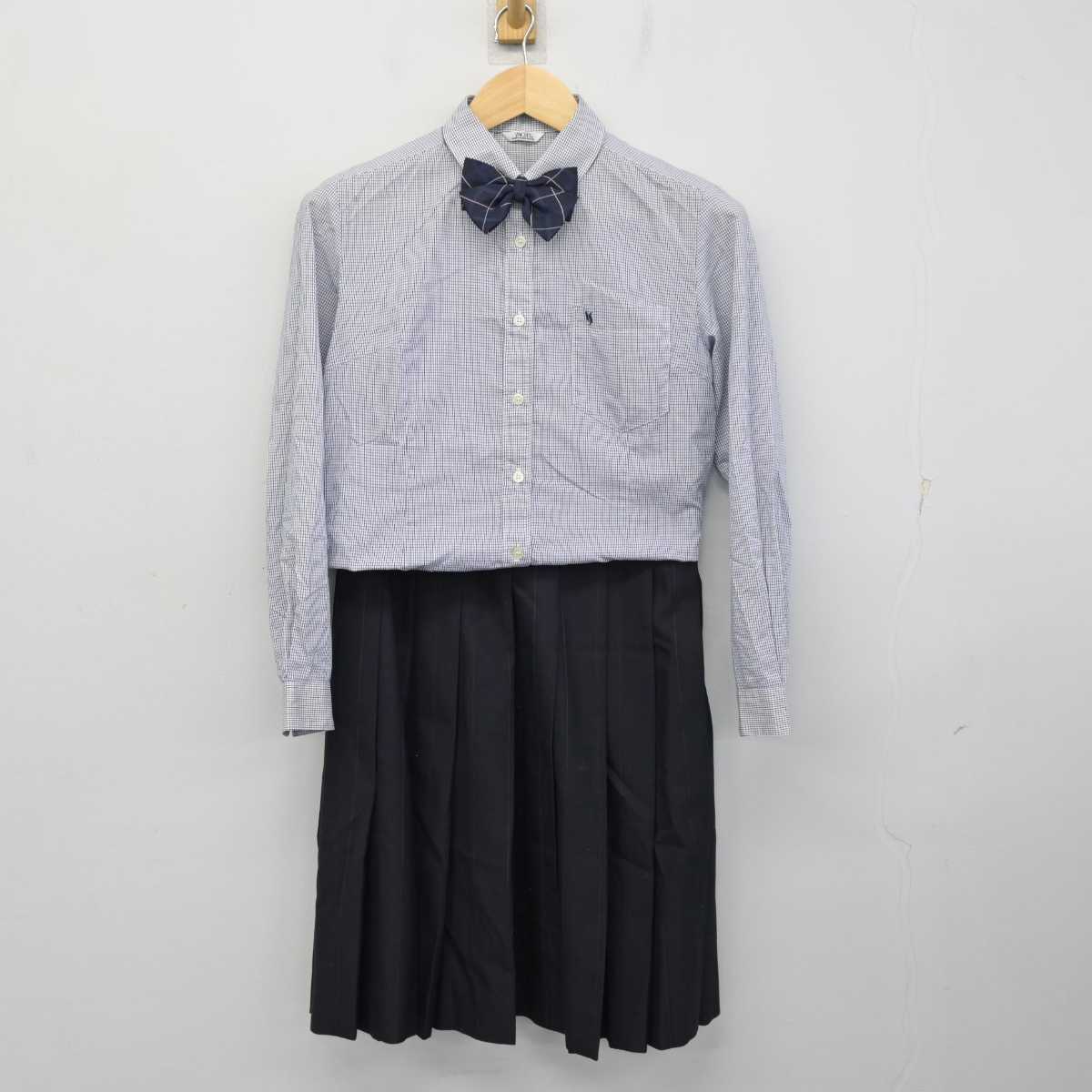 【中古】神奈川県 横浜清風高等学校 女子制服 4点 (ブレザー・シャツ・スカート) sf059681