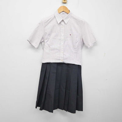 【中古】神奈川県 横浜清風高等学校 女子制服 2点 (シャツ・スカート) sf059685