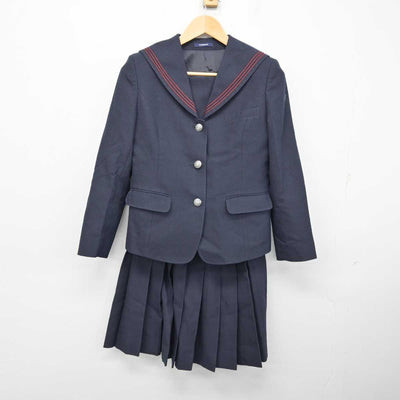 【中古】大阪府 早稲田摂陵高等学校 女子制服 3点 (セーラー服・スカート・スカート) sf059687