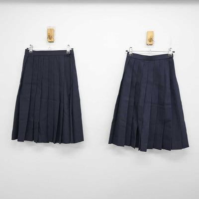 【中古】大阪府 早稲田摂陵高等学校 女子制服 3点 (セーラー服・スカート・スカート) sf059687