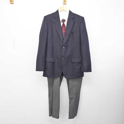 【中古】埼玉県 本庄東高等学校 男子制服 4点 (ブレザー・シャツ・ズボン) sf059690