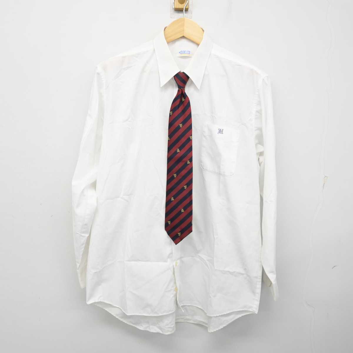 【中古】埼玉県 本庄東高等学校 男子制服 4点 (ブレザー・シャツ・ズボン) sf059690