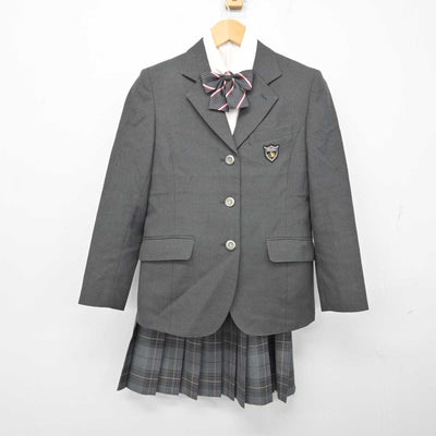 【中古】静岡県 日本大学三島高等学校 女子制服 5点 (ブレザー・シャツ・スカート) sf059705