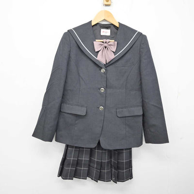 【中古】東京都 葛飾総合高等学校 女子制服 4点 (ブレザー・ニットベスト・スカート) sf059711