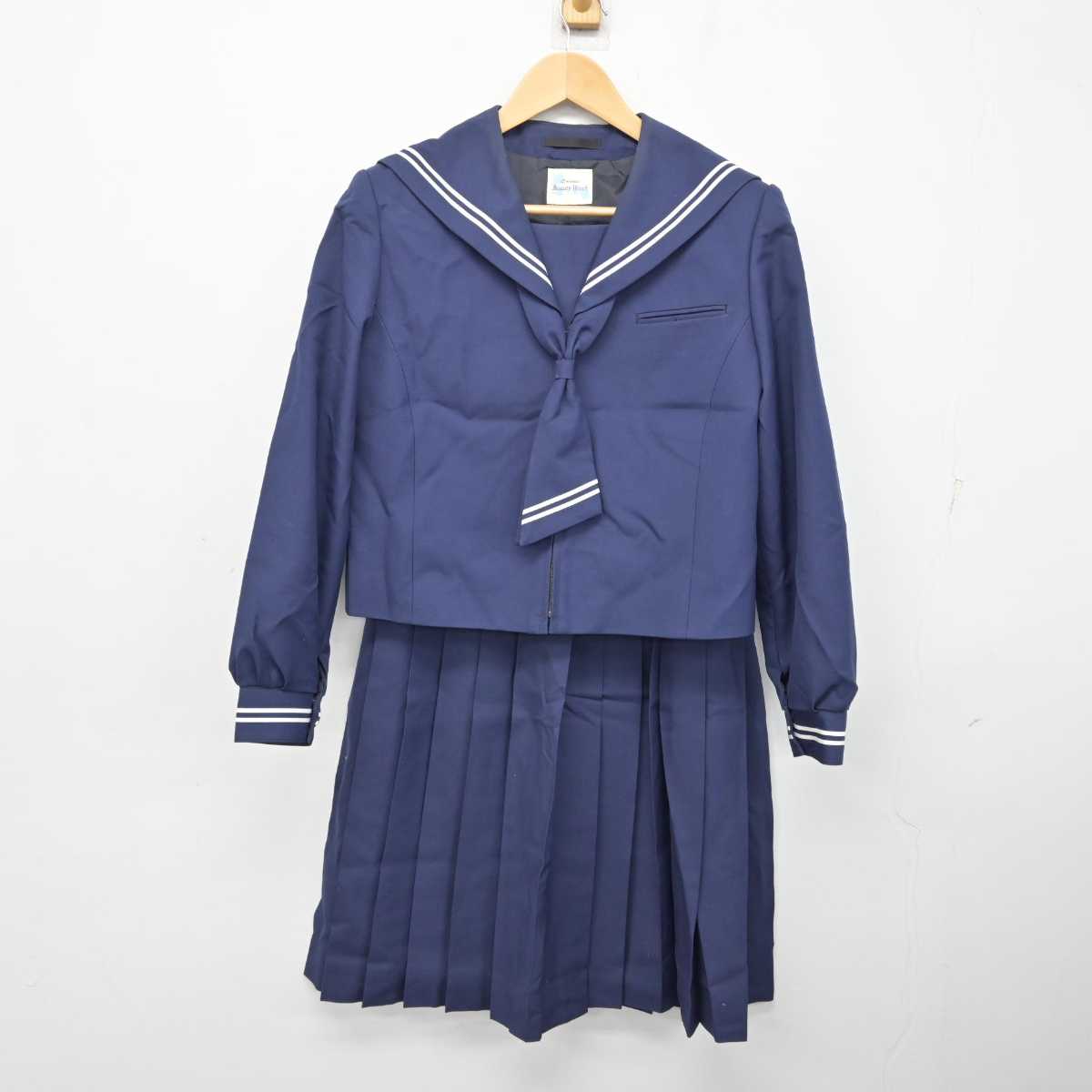 【中古】千葉県 松戸市立小金中学校 女子制服 3点 (セーラー服・スカート) sf059717