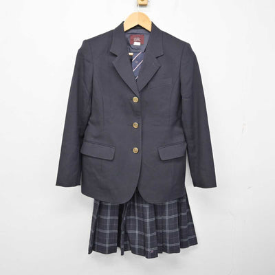 【中古】東京都 墨田川高等学校 女子制服 3点 (ブレザー・スカート) sf059724