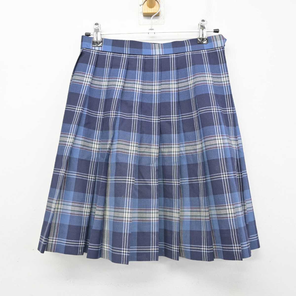 【中古】千葉県 木更津総合高等学校 女子制服 3点 (ニットベスト・シャツ・スカート) sf059729