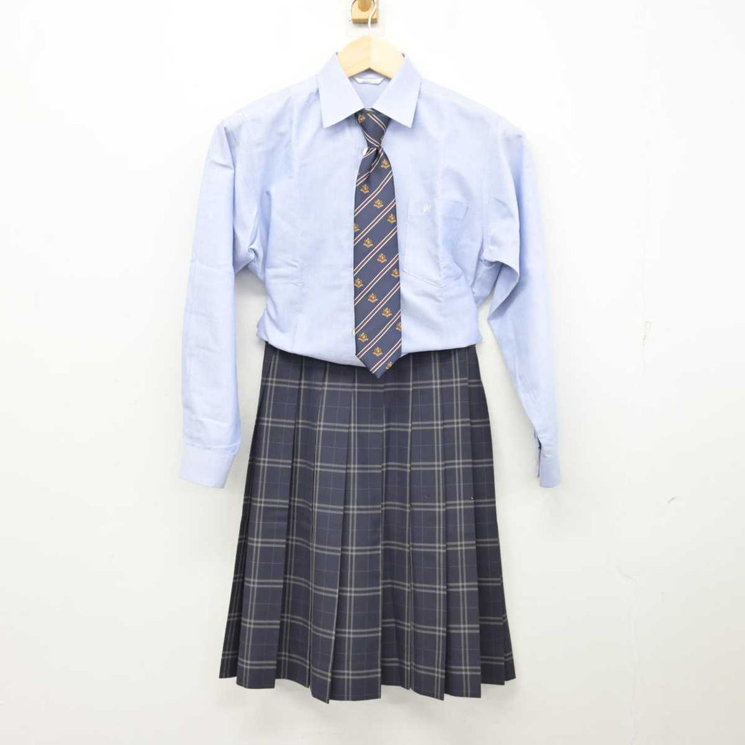 中古】岡山県 和気閑谷高等学校 女子制服 5点 (ブレザー・ニット