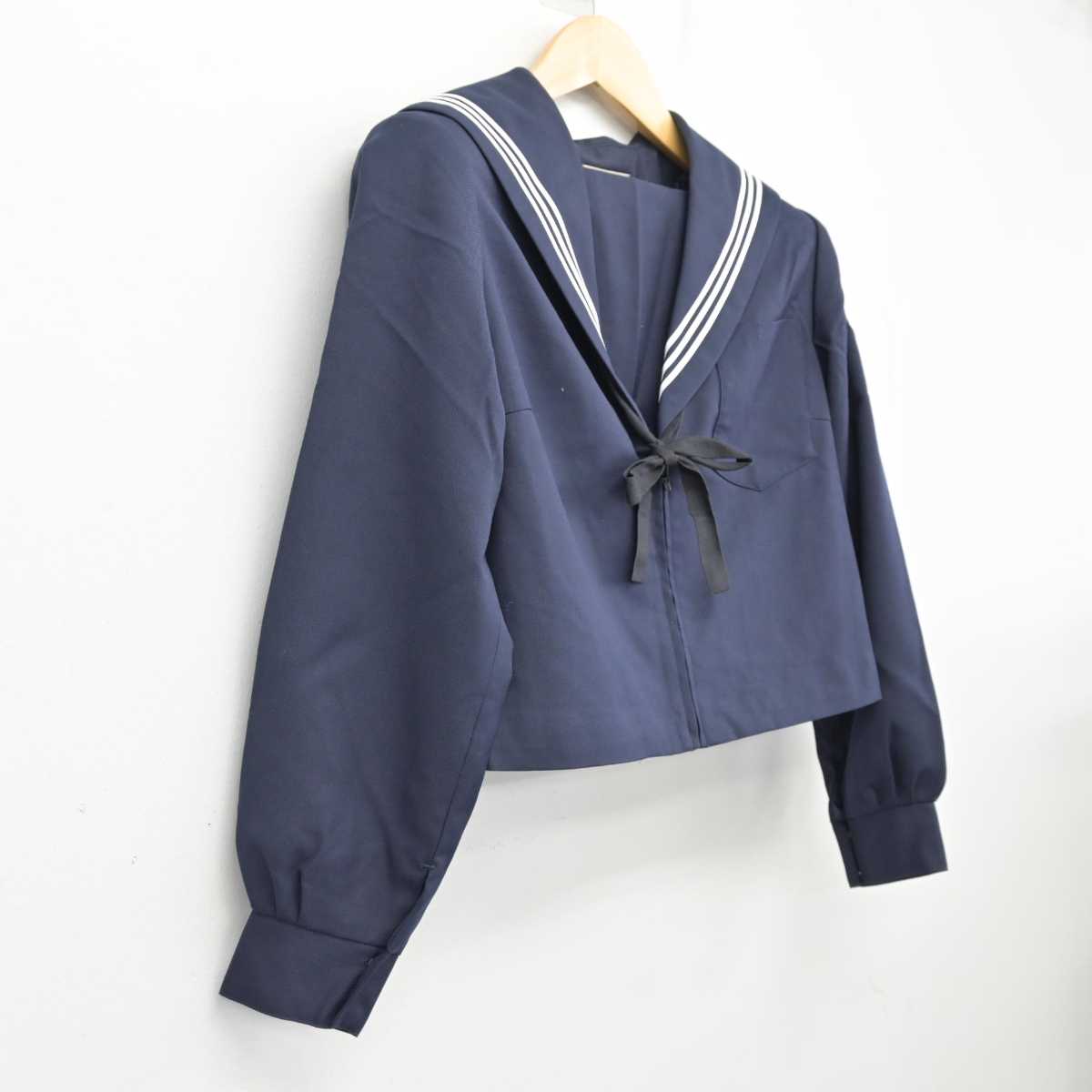 【中古】愛知県 祖父江中学校 女子制服 2点 (セーラー服) sf059735