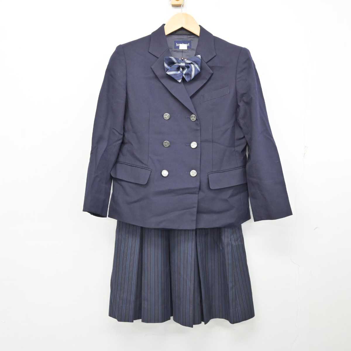 【中古】徳島県 城ノ内高等学校 女子制服 4点 (ブレザー・ベスト・スカート) sf059737