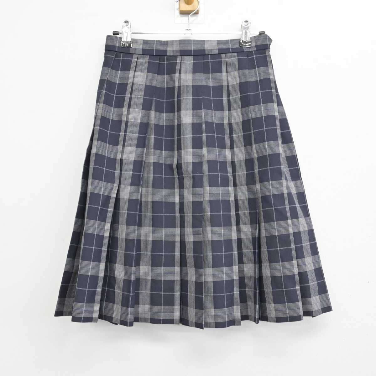 【中古】徳島県 城ノ内高等学校 女子制服 2点 (シャツ・スカート) sf059739