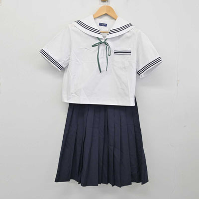 【中古】徳島県 城東中学校 女子制服 4点 (セーラー服・スカート) sf059741