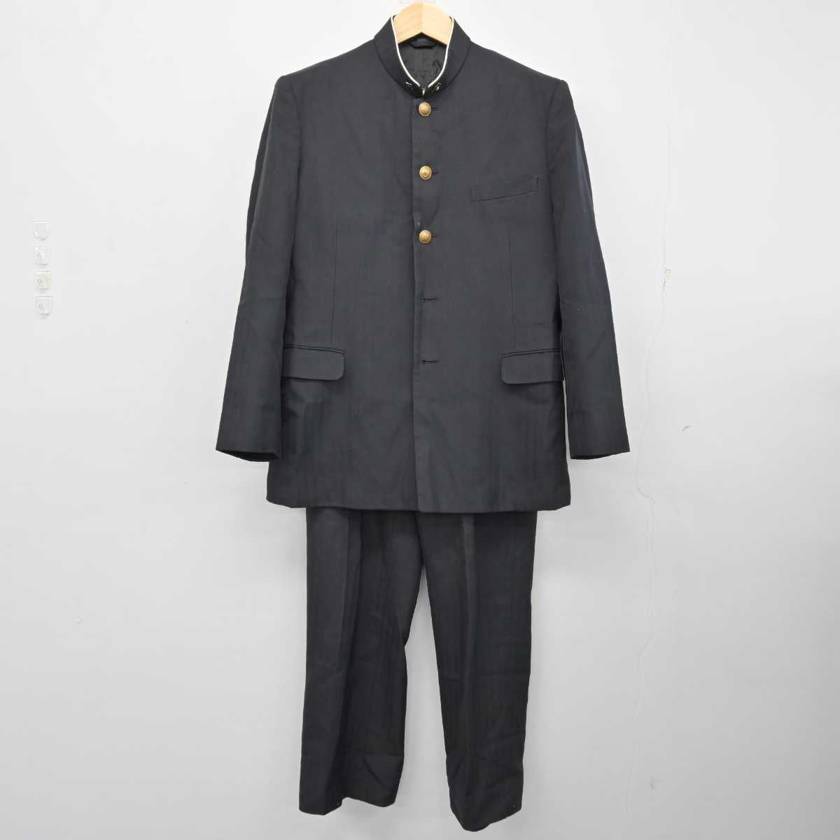 【中古】埼玉県 浦和実業学園高等学校 男子制服 4点 (学ラン・ニット・ズボン) sf059743