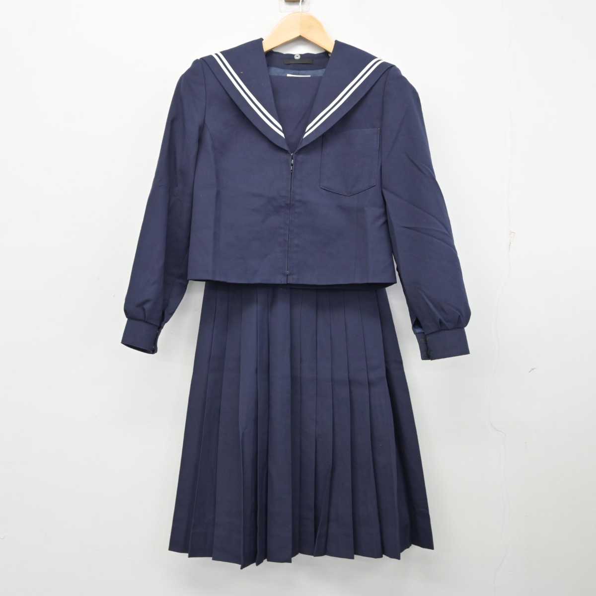 【中古】愛知県 大治中学校 女子制服 2点 (セーラー服・スカート) sf059758