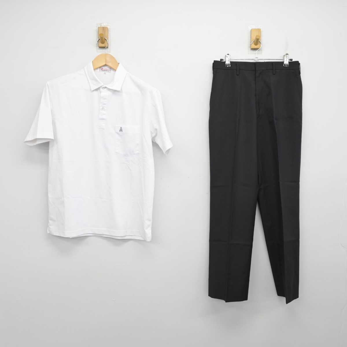 【中古】大阪府 北千里高等学校 男子制服 2点 (シャツ・ズボン) sf059763