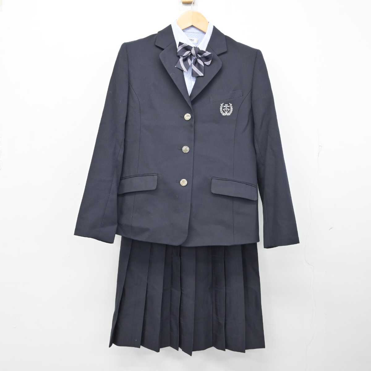 【中古】滋賀県 甲西高等学校 女子制服 4点 (ブレザー・シャツ・スカート) sf059767