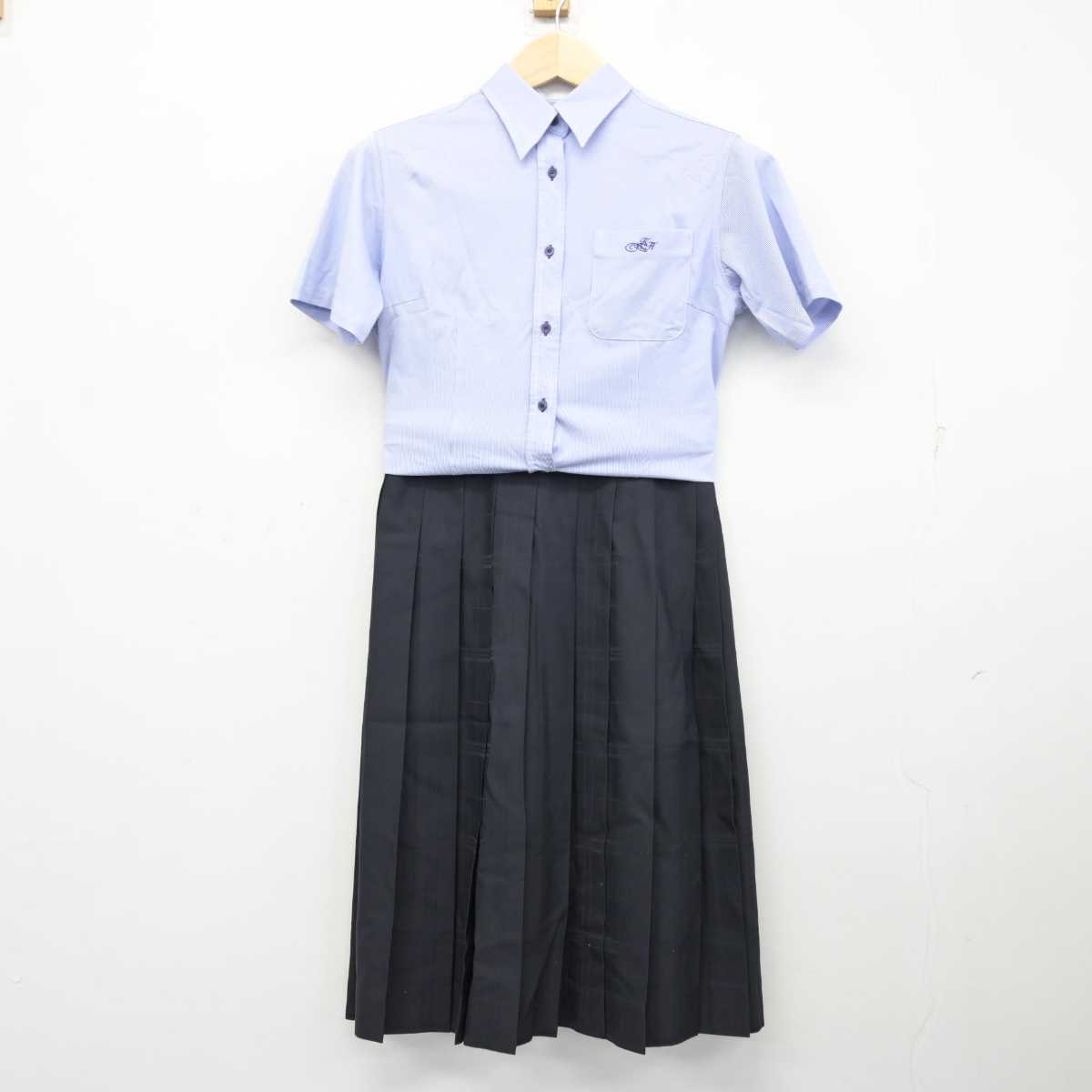 【中古】滋賀県 甲西高等学校 女子制服 2点 (シャツ・スカート) sf059768