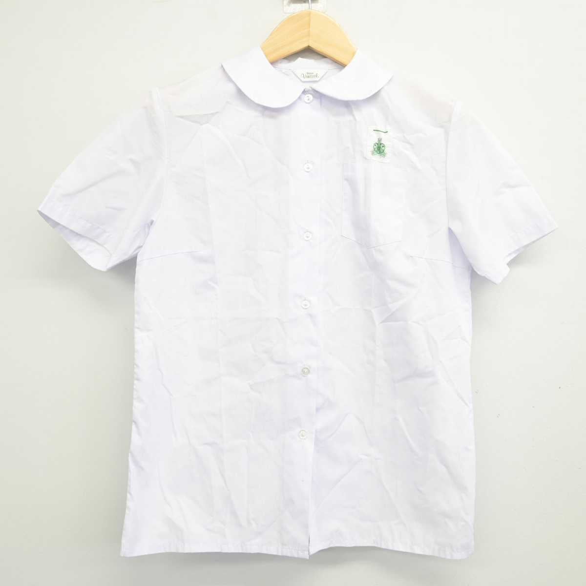 【中古】静岡県 大里中学校 女子制服 2点 (シャツ・スカート) sf059778