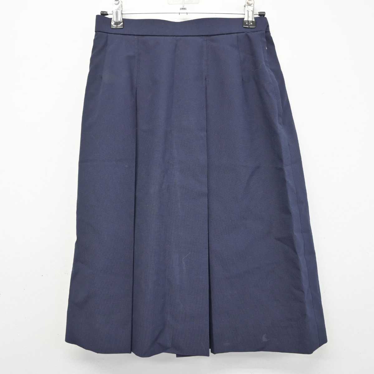 【中古】静岡県 大里中学校 女子制服 2点 (シャツ・スカート) sf059778