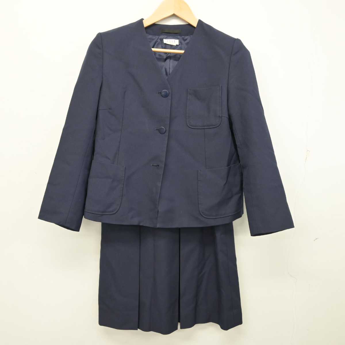 【中古】静岡県 大里中学校 女子制服 3点 (ブレザー・ベスト・スカート) sf059779